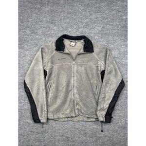 Columbia Vertex Fleece Jacket Mens XL Gray Full Zip Outdoor Hiking